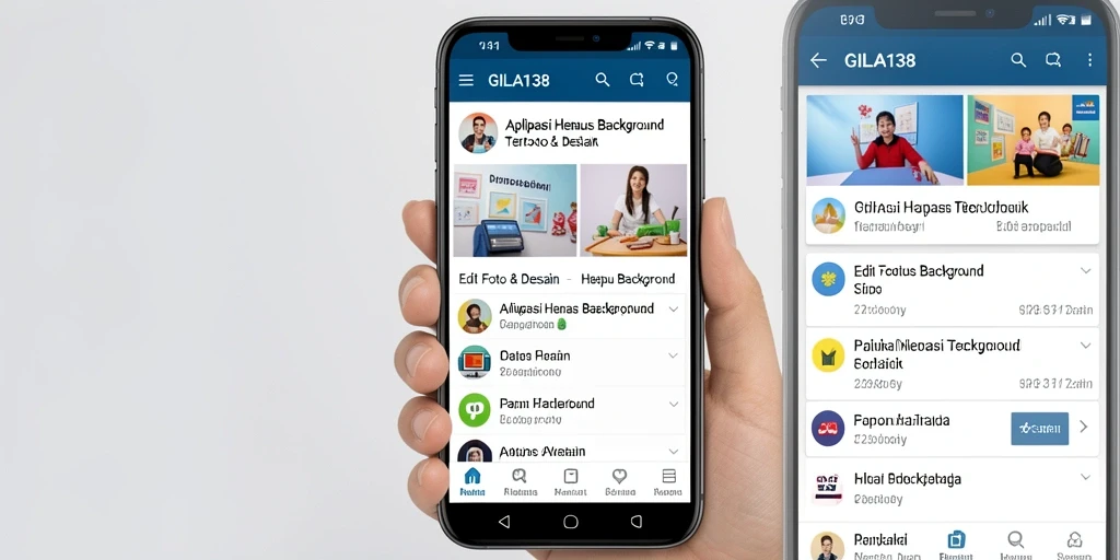 Antarmuka GILA138 yang memudahkan proses Hapus Background.