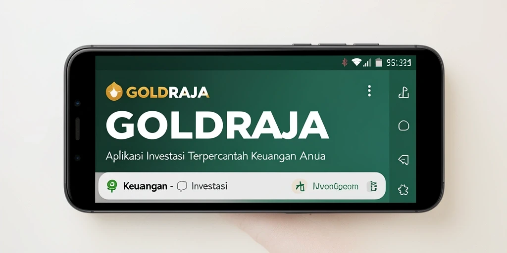Tampilan antarmuka aplikasi GOLDRAJA untuk investasi yang mudah dan intuitif.