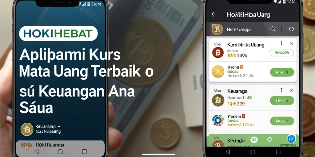 Tampilan antarmuka utama HOKIHEBAT yang menampilkan kurs mata uang terkini.