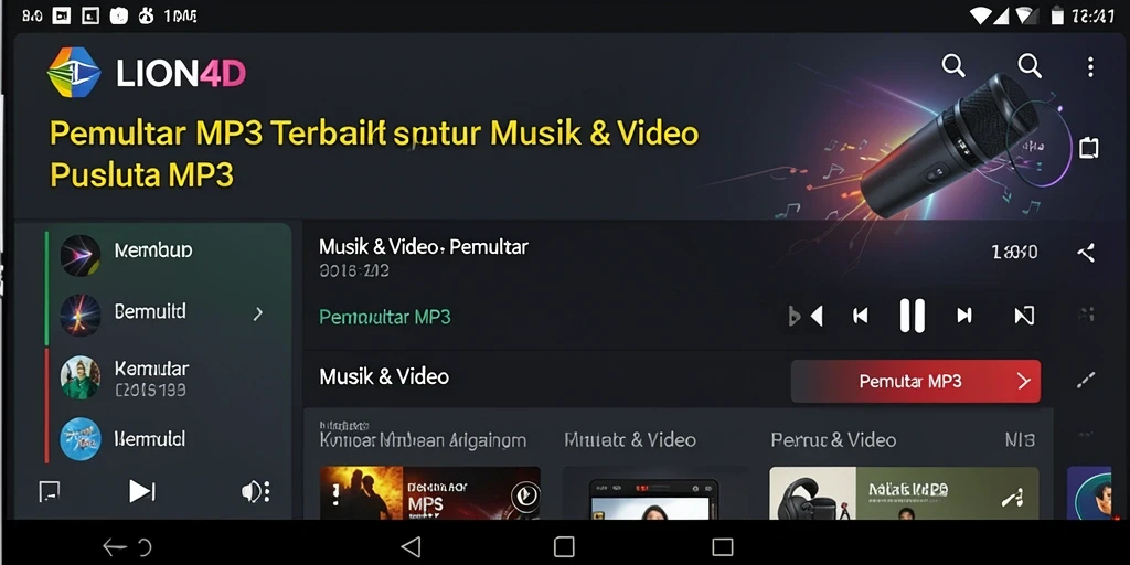 Antarmuka LION4D yang modern dan fungsional.