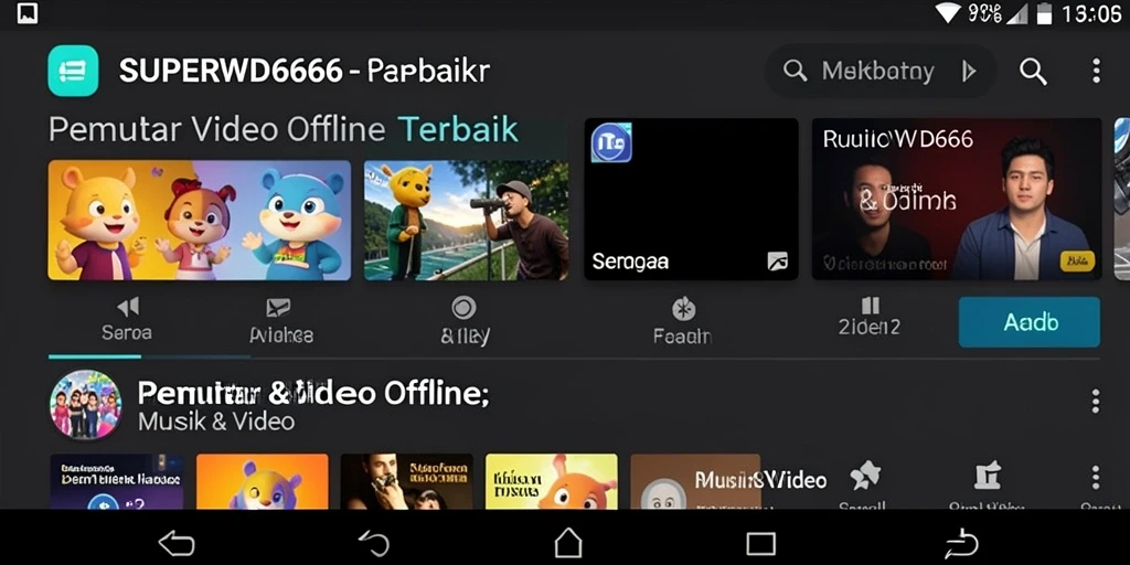 Tampilan antarmuka SUPERWD666 yang sederhana dan menarik.