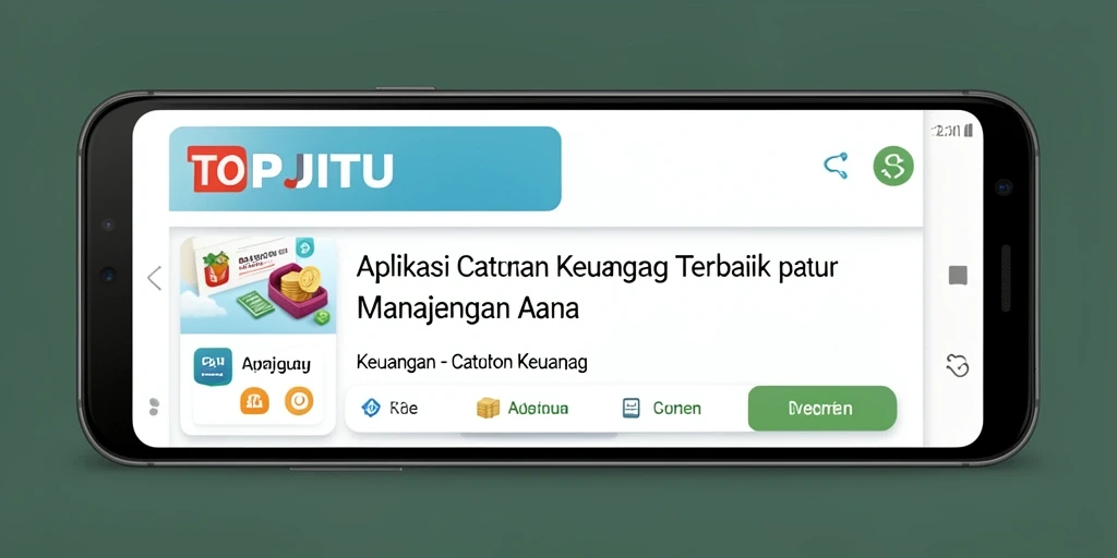 Tampilan antarmuka utama aplikasi Catatan Keuangan TOPJITU yang intuitif.