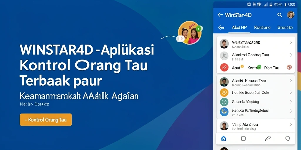 Antarmuka aplikasi WINSTAR4D menampilkan pengaturan kontrol orang tua yang mudah digunakan.